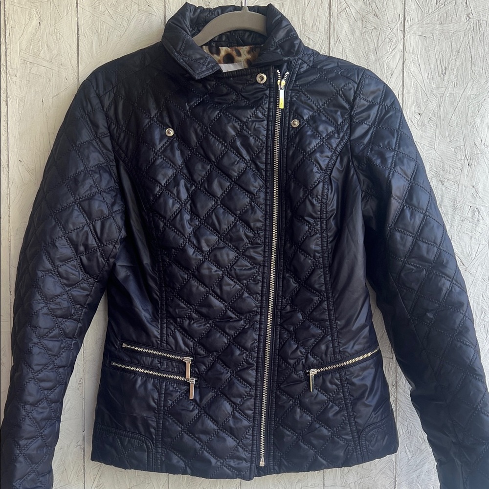 Laundry By Shelli Segal Black Quilted Puffer Jacket, size Small